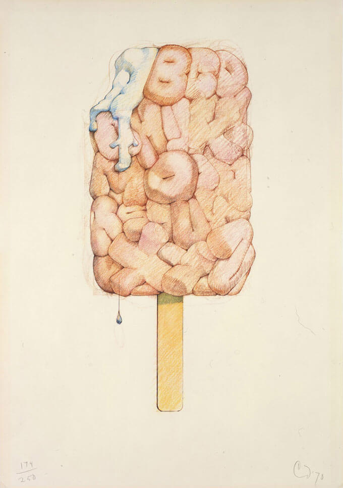 Alphabet in the Form of a Good Humor Bar